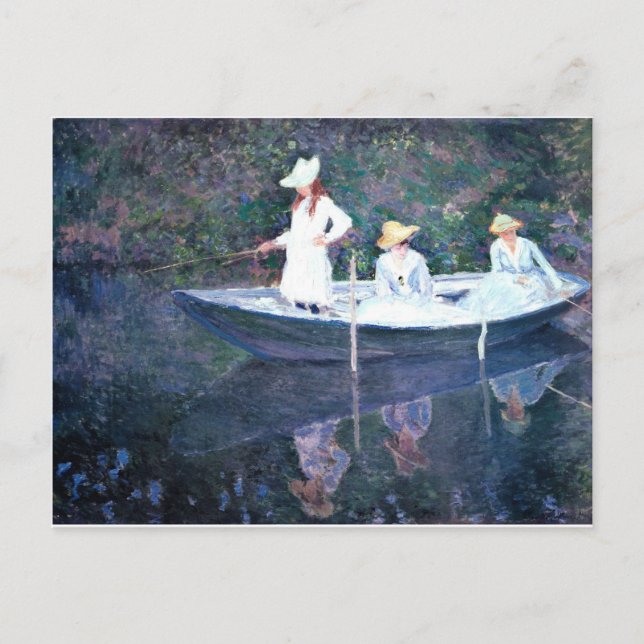 Carte Postale Bateau pour femmes - Claude Monet (Devant)