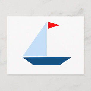 Carte Postale Bateau Red Flag