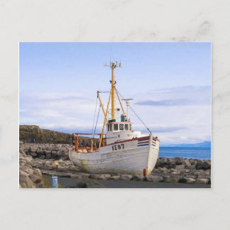 Carte Postale Bateau Reykjanesbæ ou Islande