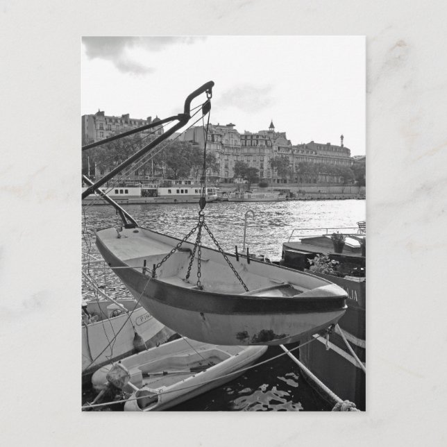 Carte Postale Bateau sur la Seine Paris (Devant)