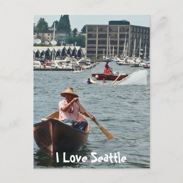 Carte Postale Bateau sur Lake Union (Devant)