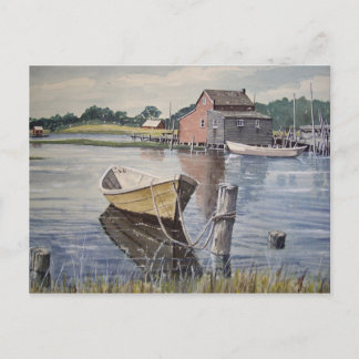 Carte postale - Bateau sur le lac