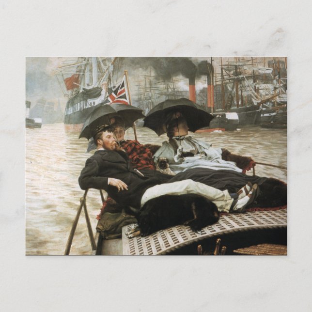 Carte Postale Bateau sur le port (Devant)