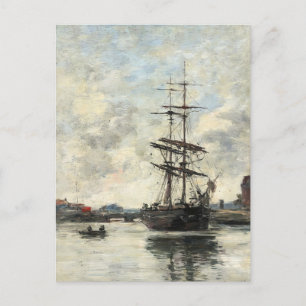Carte Postale Bateau sur les Touques Eugene Boudin(Français, 182
