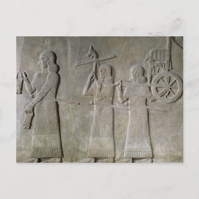 Carte Postale Bateaux à boisson et char royal (Devant)