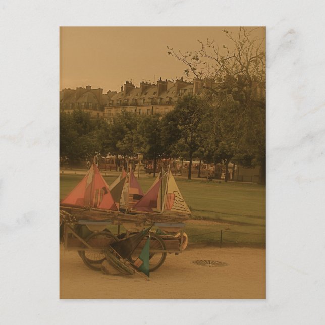 Carte Postale Bateaux à jouets (Devant)