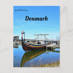 Carte Postale Bateaux à Roskilde Danemark