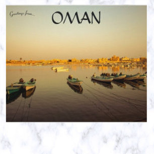 Carte Postale Bateaux à Salalah Oman
