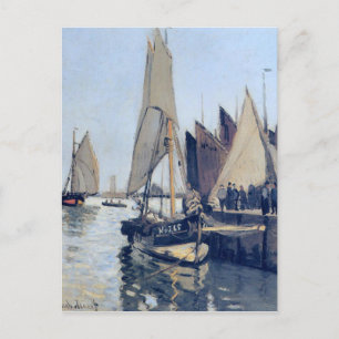 Carte Postale Bateaux à voile à Honfleur par Claude Monet