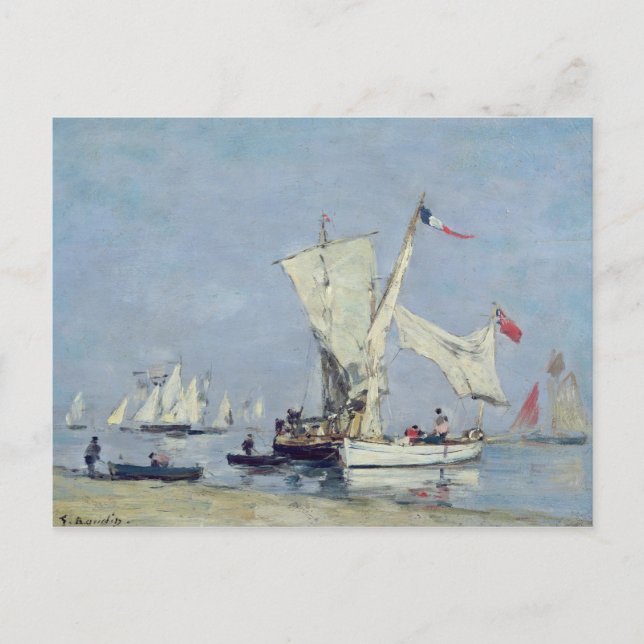 Carte Postale Bateaux à voile, c.1869 (Devant)