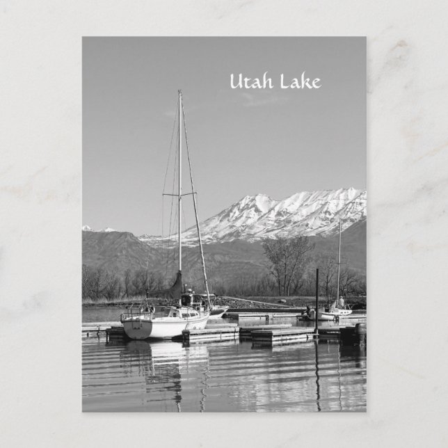 Carte Postale Bateaux à voile sur le parc d'état de Utah Lake (Devant)