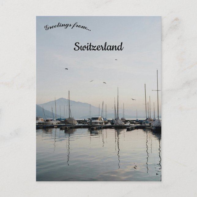 Carte Postale Bateaux à Zoug en Suisse (Devant)
