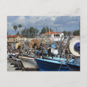 Carte Postale Bateaux au port de Paphos