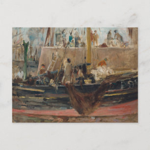 Carte Postale Bateaux au Quai   Berthe Morisot
