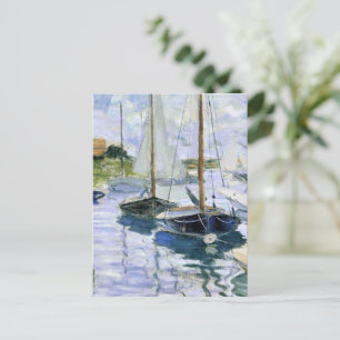 Carte Postale Bateaux au repos, à Petit-Gennevilliers,