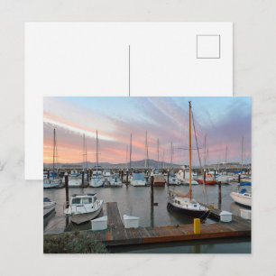 Carte Postale Bateaux dans la marina