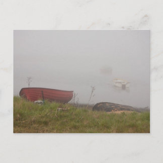 Carte Postale Bateaux dans le brouillard