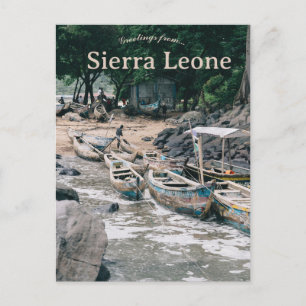 Carte Postale Bateaux dans le port de Kent en Sierra Leone