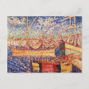 Carte Postale Bateaux dans le Port de Saint-Tropez par Cross