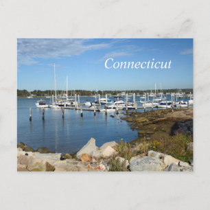Carte Postale Bateaux dans une marina à Stonington, Connecticut