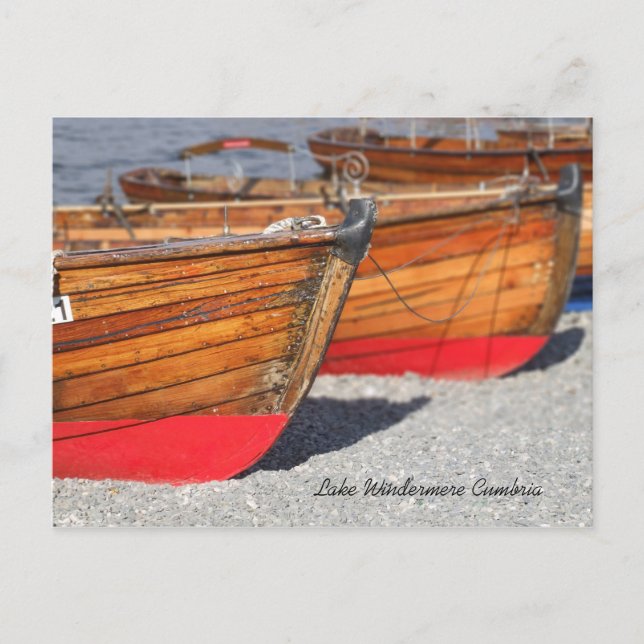 Carte Postale Bateaux d'aviron à Windermere (Devant)