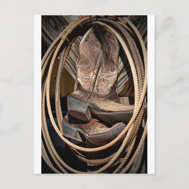 Carte Postale Bateaux de cowboy et de cowboy (Devant)