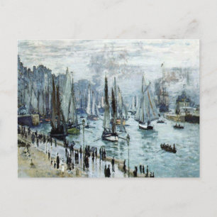Carte Postale Bateaux de pêche Claude Monet quittant le port