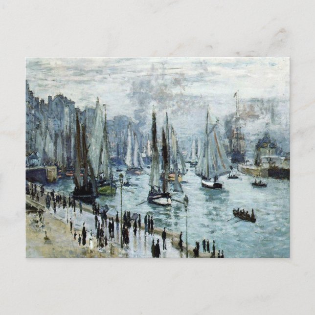 Carte Postale Bateaux de pêche Claude Monet quittant le port (Devant)