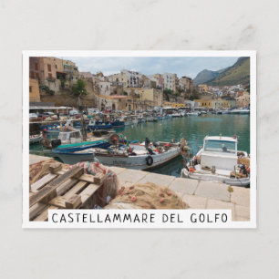 Carte Postale Bateaux de pêche dans le port de Castellammare del