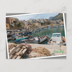 Carte Postale Bateaux de pêche dans le port de Castellammare del