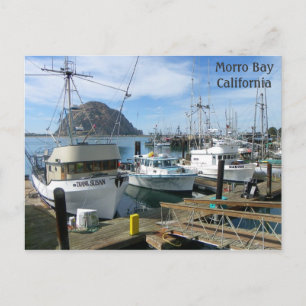 Carte postale Bateaux de pêche de Morro Bay !