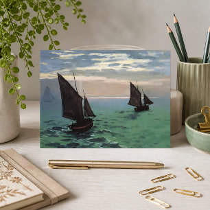 Carte Postale Bateaux de pêche en mer