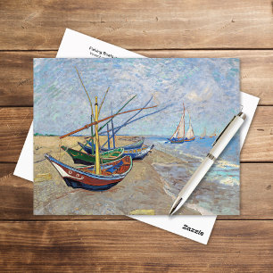 Carte Postale Bateaux de pêche Plage Vincent van Gogh