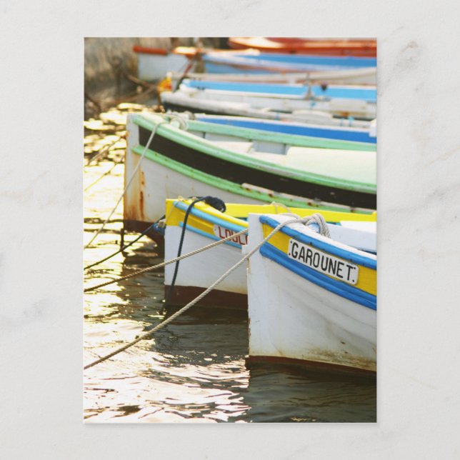 Carte Postale Bateaux de pêche provençaux typiques peints en (Devant)