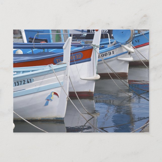 Carte Postale Bateaux de pêche provençaux typiques peints en 2 (Devant)