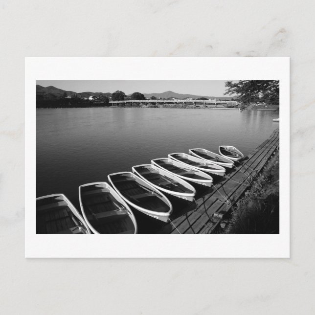 Carte Postale Bateaux de rangée à Arashiyama dans Kyoto Postcard (Devant)