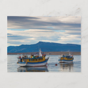 Carte Postale Bateaux d'excursions sur la baie de Seno Ultima Es