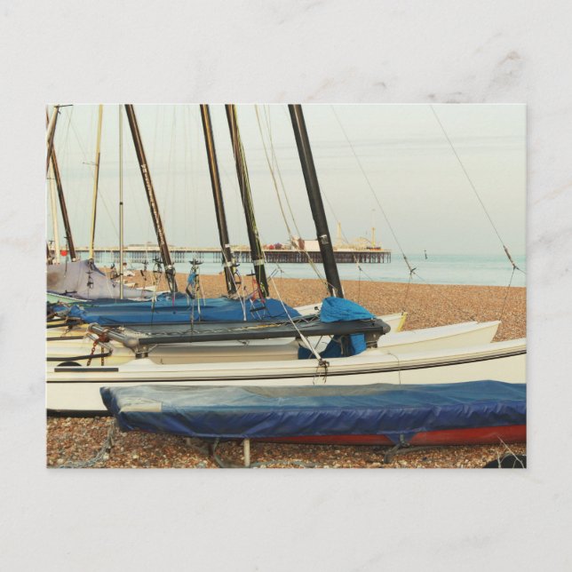 Carte Postale Bateaux en Brighton, Royaume-Uni (Devant)