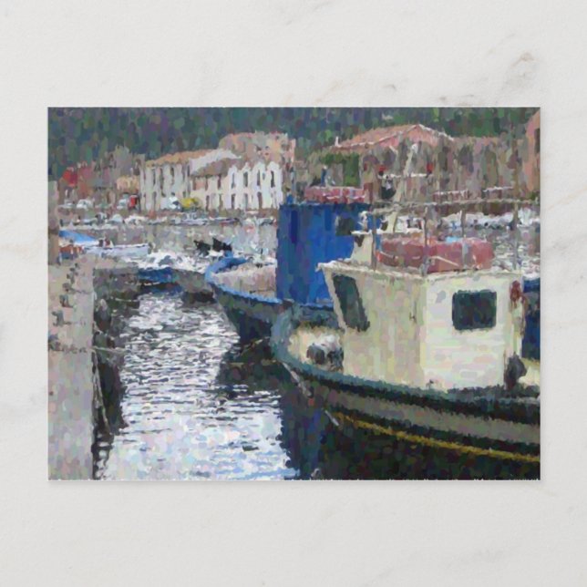 Carte Postale Bateaux en Sardaigne (Devant)