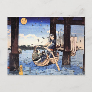 Carte Postale Bateaux japonais vintages sur l'eau