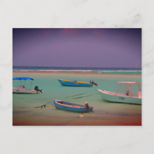 Carte Postale Bateaux marins au repos Oistins Beach Barbados