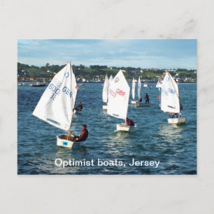 Carte Postale Bateaux optimistes à Jersey