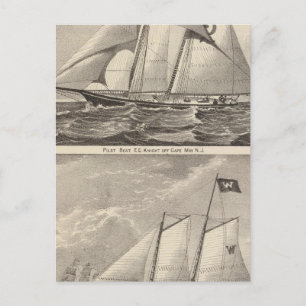 Carte Postale Bateaux pilotes EG Knight and Whine