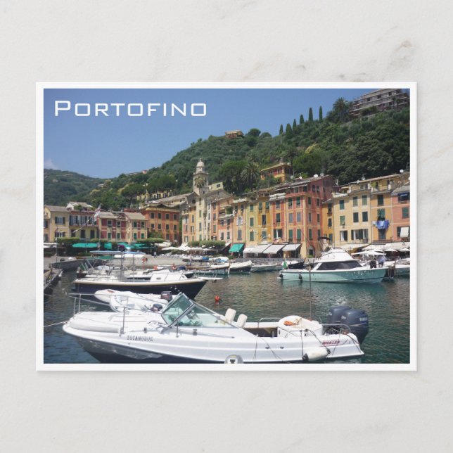 Carte Postale bateaux portofino (Devant)