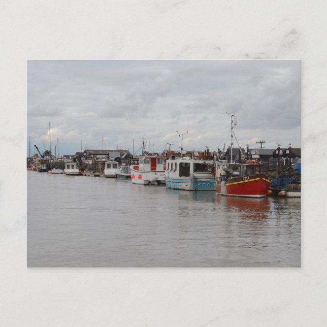 Carte Postale Bateaux Sur La Rivière De Southwold (Devant)