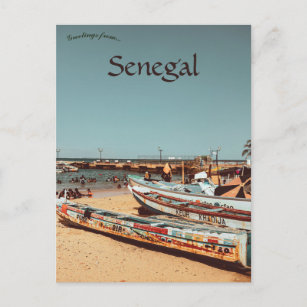 Carte Postale Bateaux sur l'île de Gorée Région Dakar Sénégal