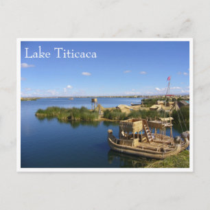 Carte Postale bateaux titicaca uros