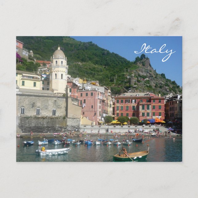 Carte Postale bateaux vernazza italy (Devant)