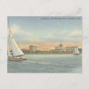 Carte Postale Bateaux vintages de Bradenton en Floride sur Manat