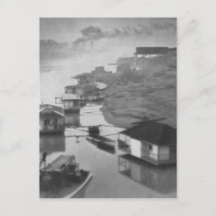 Carte Postale Bateaux Vintages de la Maison Blanche et Noire 192